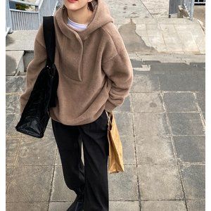 Plush Hooded Sweater